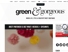 Tablet Screenshot of greenandgorgeous.net